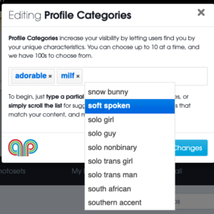 Introducing Profile Categories
