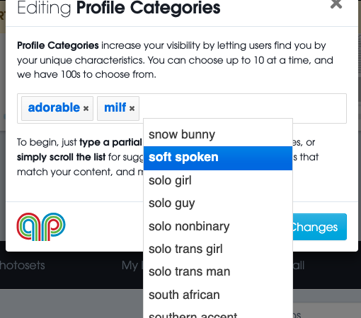 Introducing Profile Categories