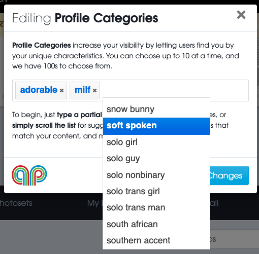 Introducing Profile Categories